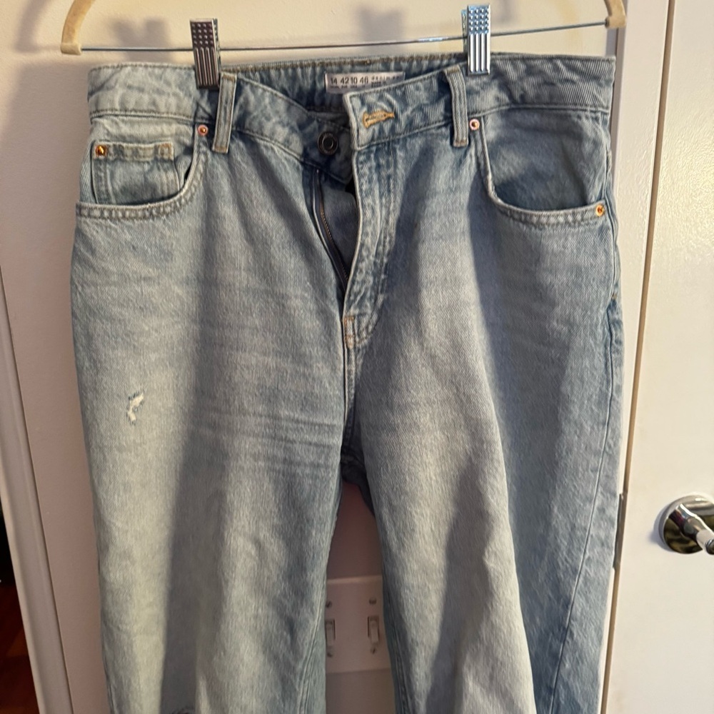 PRIMARK Light Blue Distressed Jeans - Picture 2 of 4